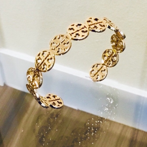 Tory Burch Jewelry - TORY BURCH 18k LOGO BRACELET
